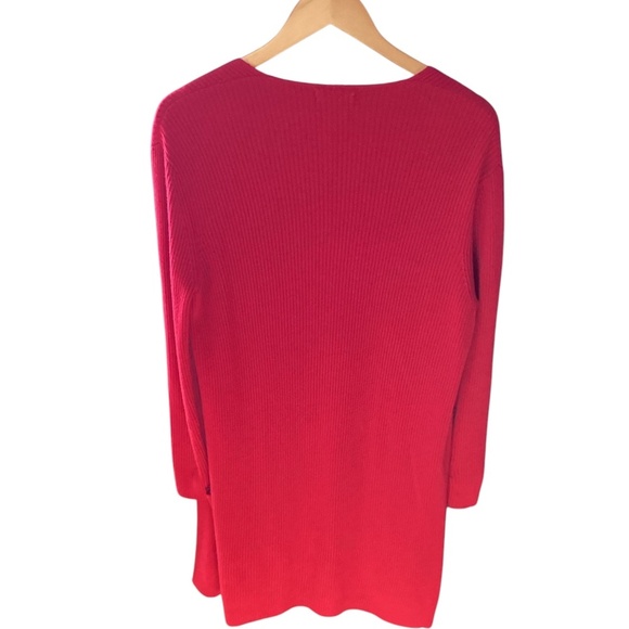 Massimo Dutti Wool Blend Cardigan Red Size Small - Picture 5 of 12